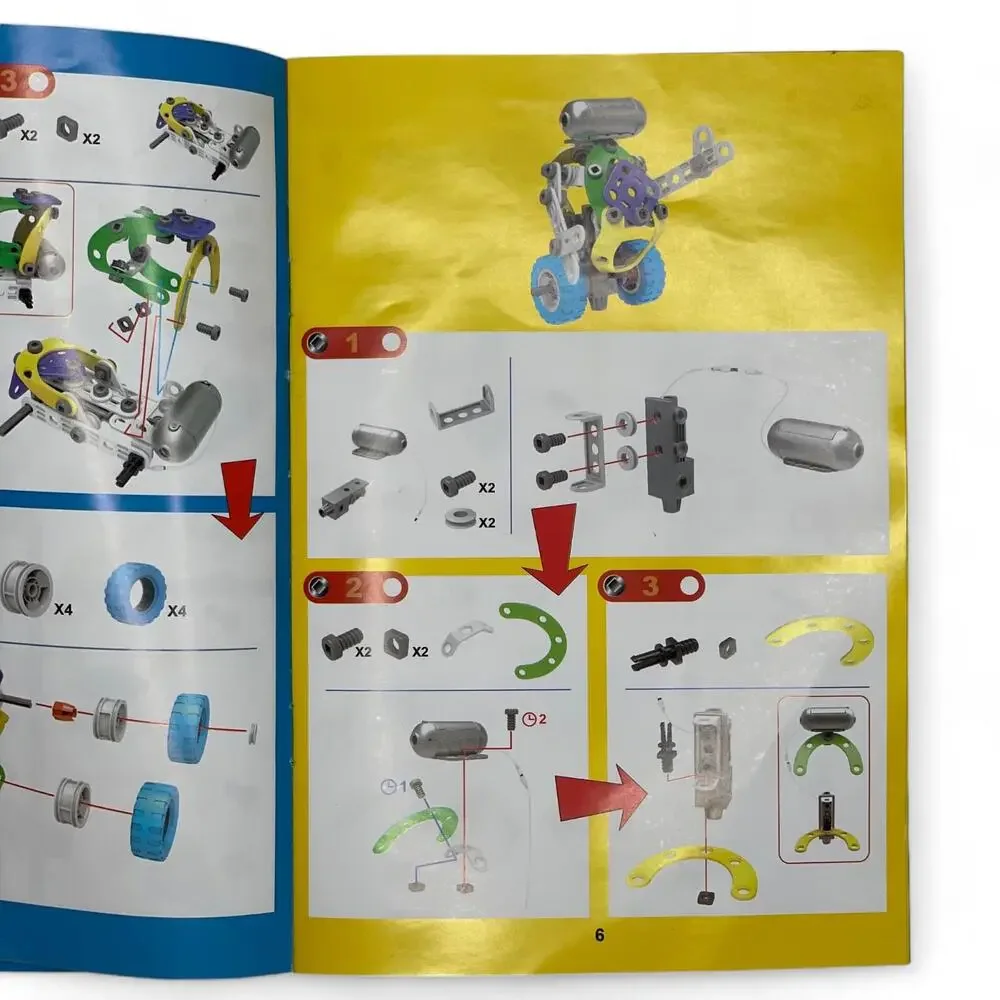 STEM Education BUILD & PLAY 10 Electric Models 109 Pieces by Pakoo Ages‎ 5+